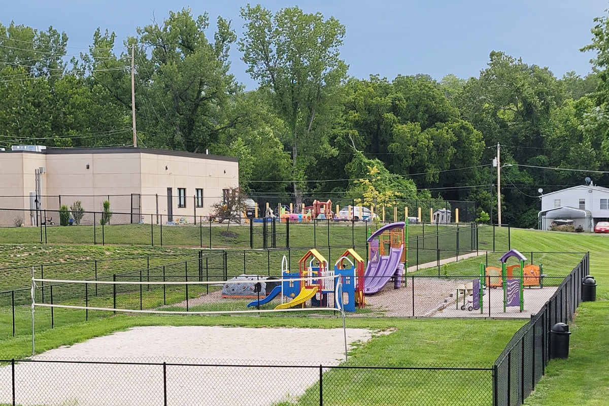 The Green Area Is Open For Water Play, Running, & More